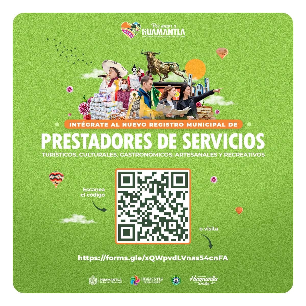 Invita Gobierno de Huamantla a sumarse al nuevo registro de prestadores de servicios turísticos, gastronómicos, artesanales, recreativos y culturales